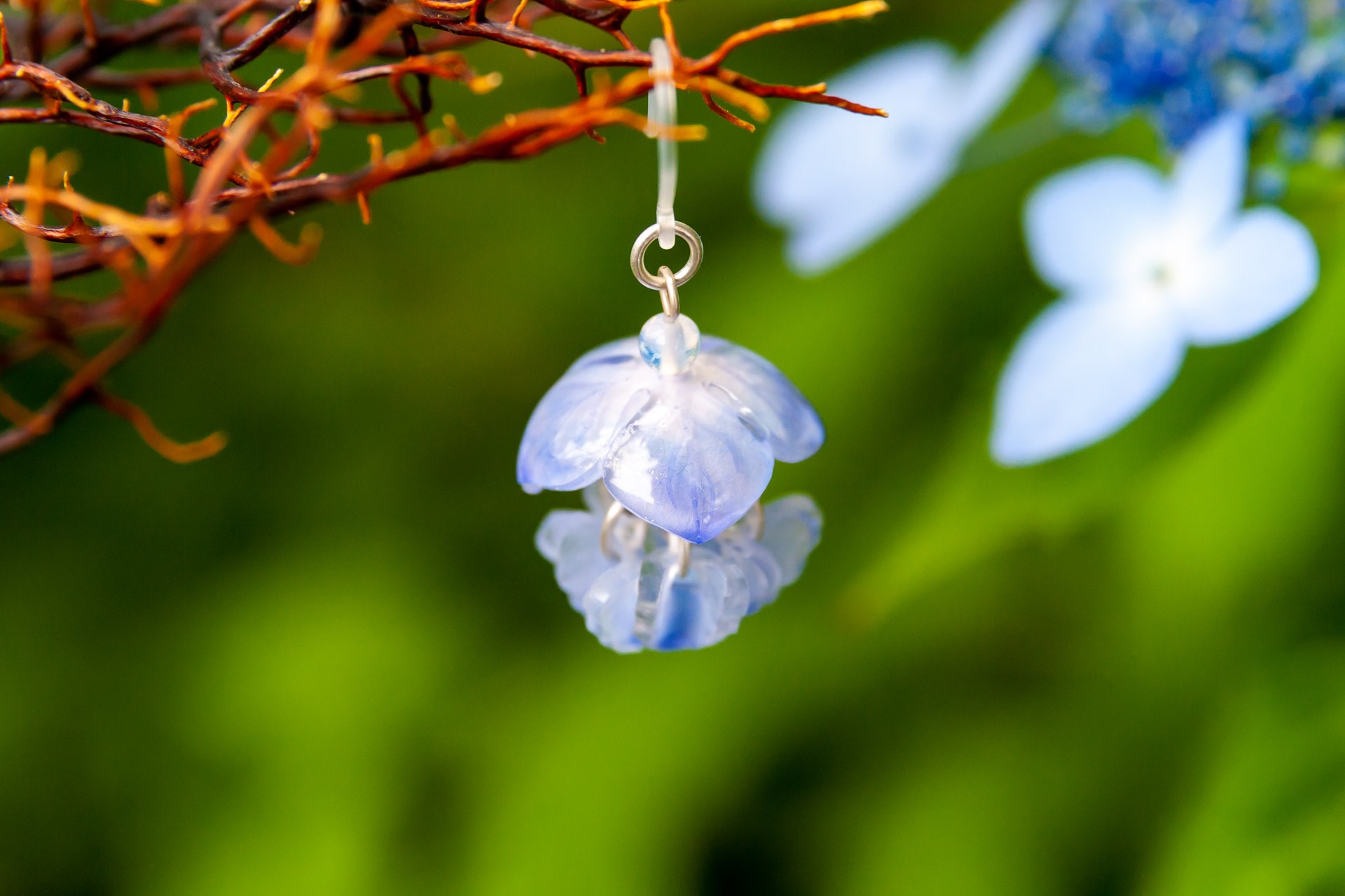 新作 紫陽花の花クラゲ hoccolie ほっこりえ