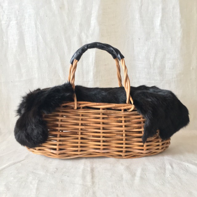 ファーをまとう ルーシーバスケット ribbon b