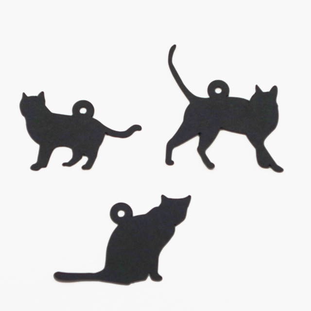 ペーパーモビールとしてインテリアのアクセントにも 可愛い猫シルエットタグでラッピングしてみませんか 小さな箱屋 Little Ants Cube リトルアンツキューブ