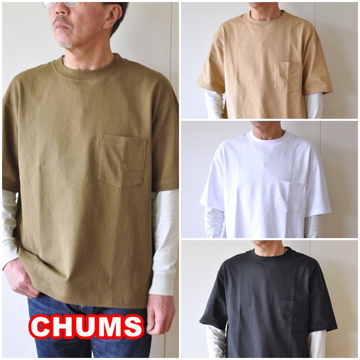 Chums チャムス ヘビーウェイト ポケットtシャツ Ch01 1870 Bluelineshop