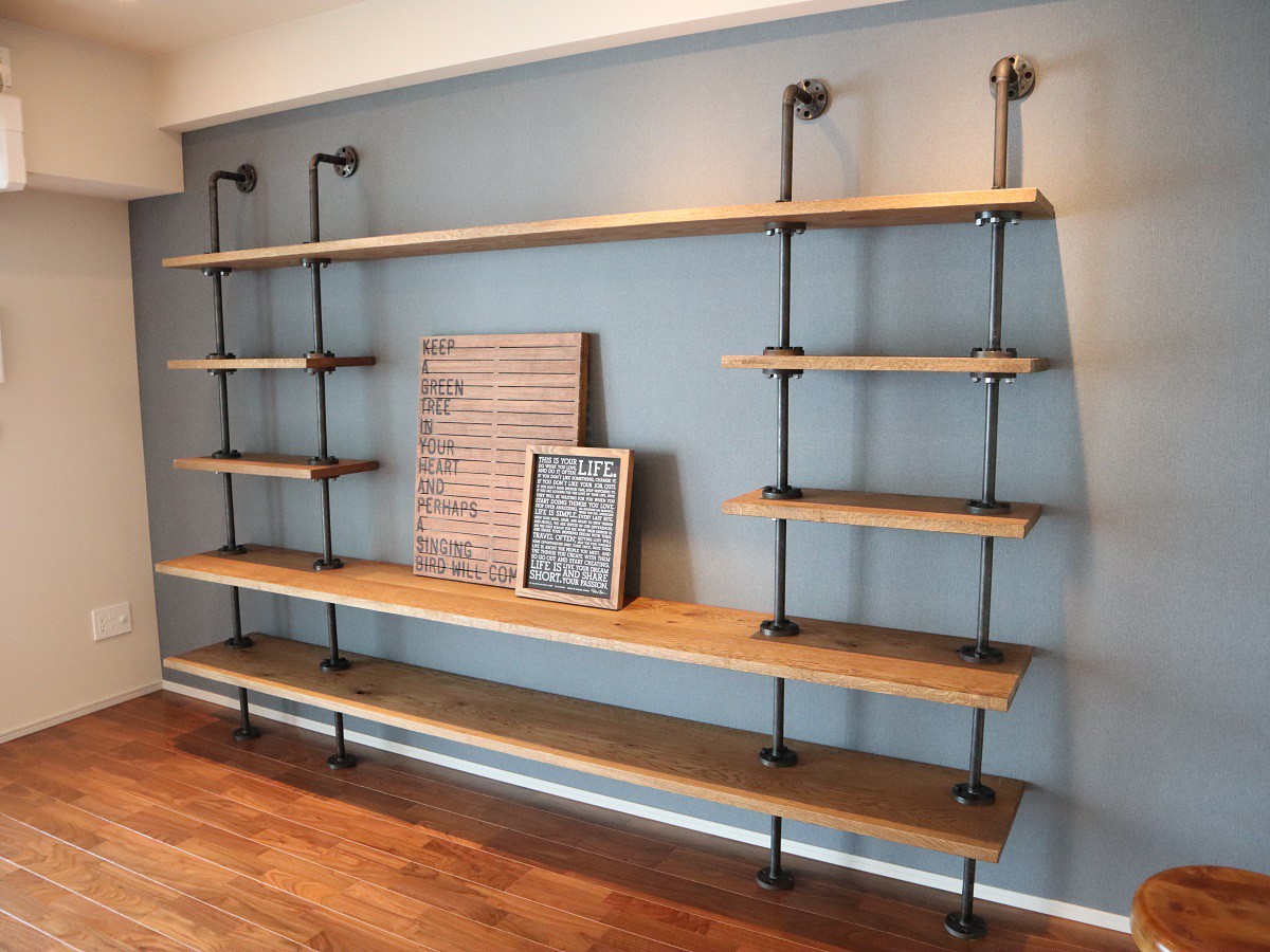 Saitama Shinto City モデルルーム用造作家具 アイアン家具 Baum 関西大阪 南大阪 オーダーアイアン家具の通販 ブルックリンスタイル インダストリアル