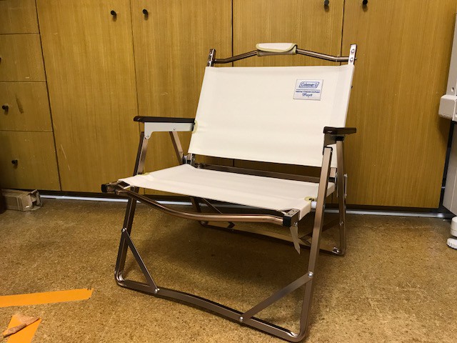 コールマン新作ilフォールディングチェアを張り替えました Hanpty Deco コールマン新作ilフォールディングチェアを張り替えました Hanpty Deco