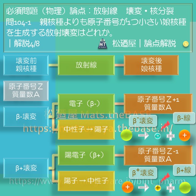 松廼屋 論点解説 薬剤師国家試験対策ノート問104 1 物理 論点 放射線 壊変 核分裂 松廼屋 Mats Thebase 松廼屋 論点解説 薬剤師国家試験対策ノート問104 1 物理 論点 放射線 壊変 核分裂 松廼屋 Mats Thebase