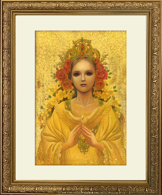 原画に 祈りの声 を追加 仏画とスピリチュアルアート 奥田みき 観稀舎