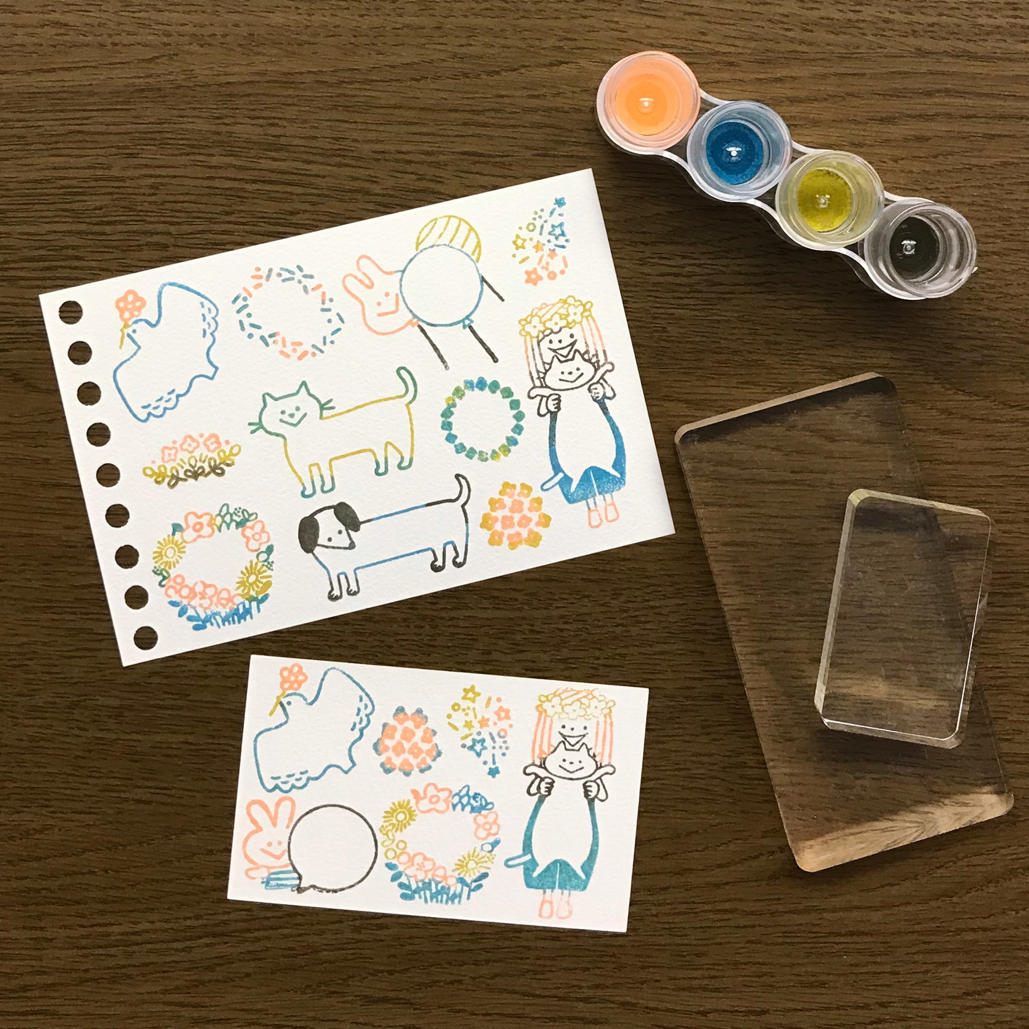 Let S Try クリアスタンプ ースタンプインク編ー パピアプラッツbase店