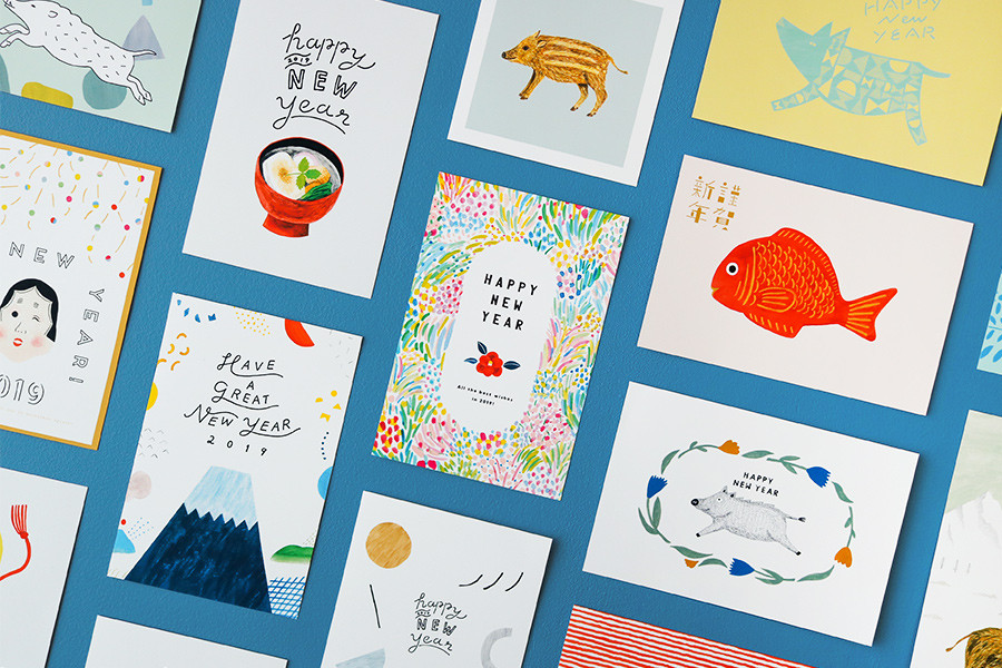 心のこもったイラスト年賀状を送ろう 箱庭デザイン年賀状2019素材集 のダウンロード販売がスタート Tiny Design Store