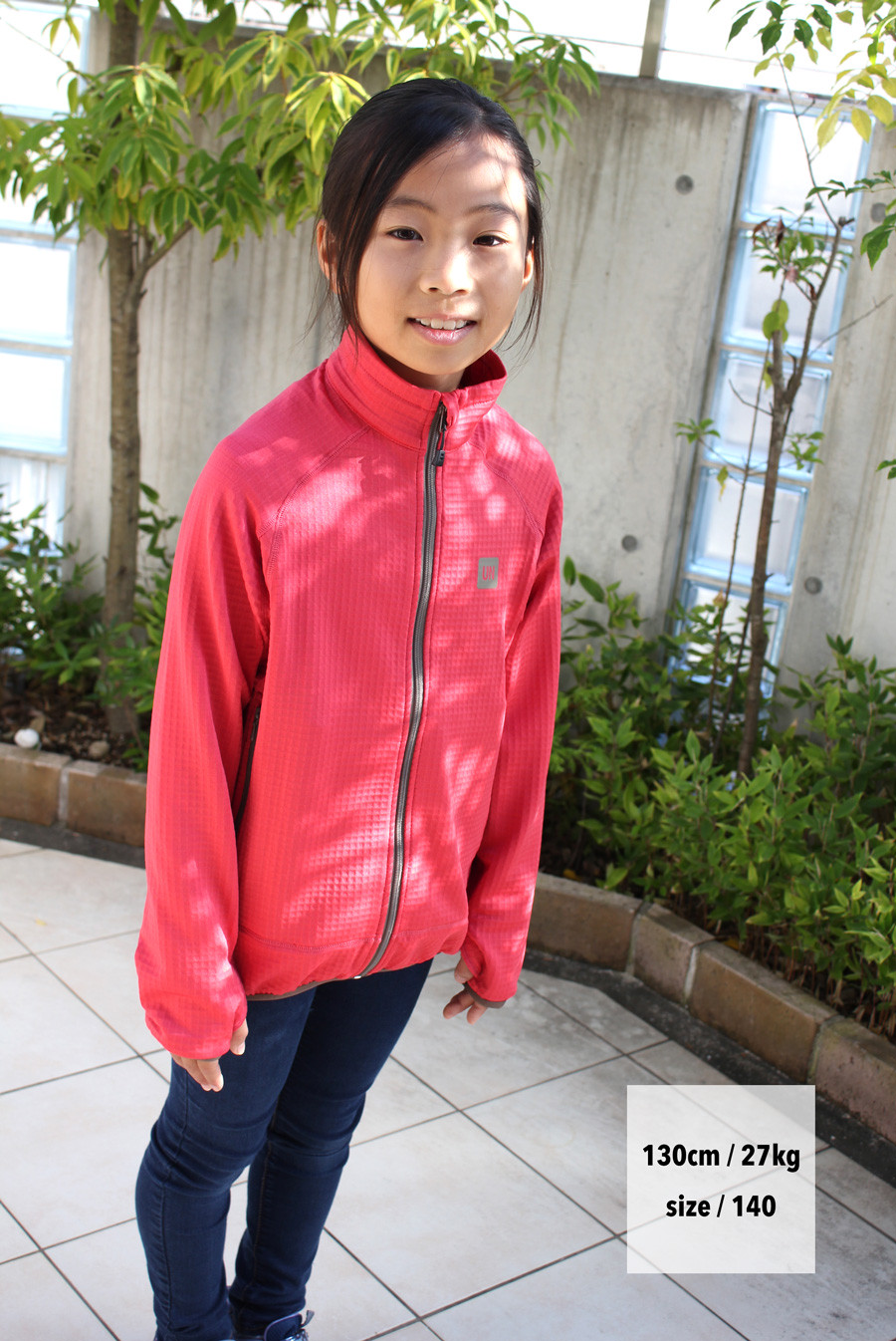 身長130cm 体重27kgのお子様は Unfudge Online Store