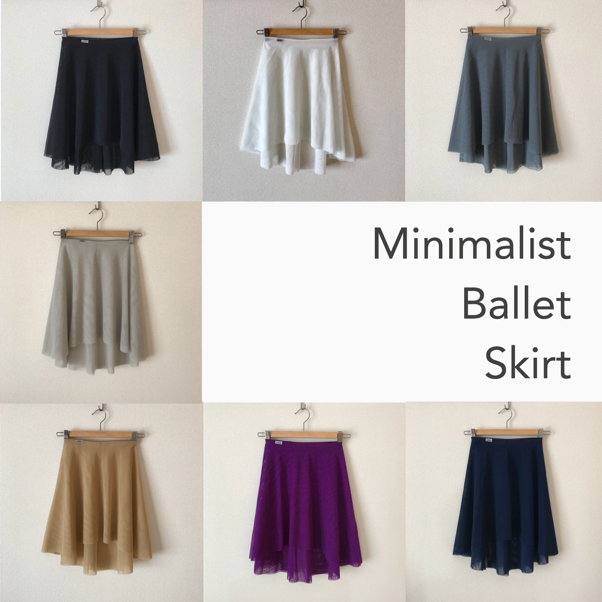 product info ミニマリスト バレエスカート について balletholic 大人のためのシンプルシックなバレエ レッスンウエアshop