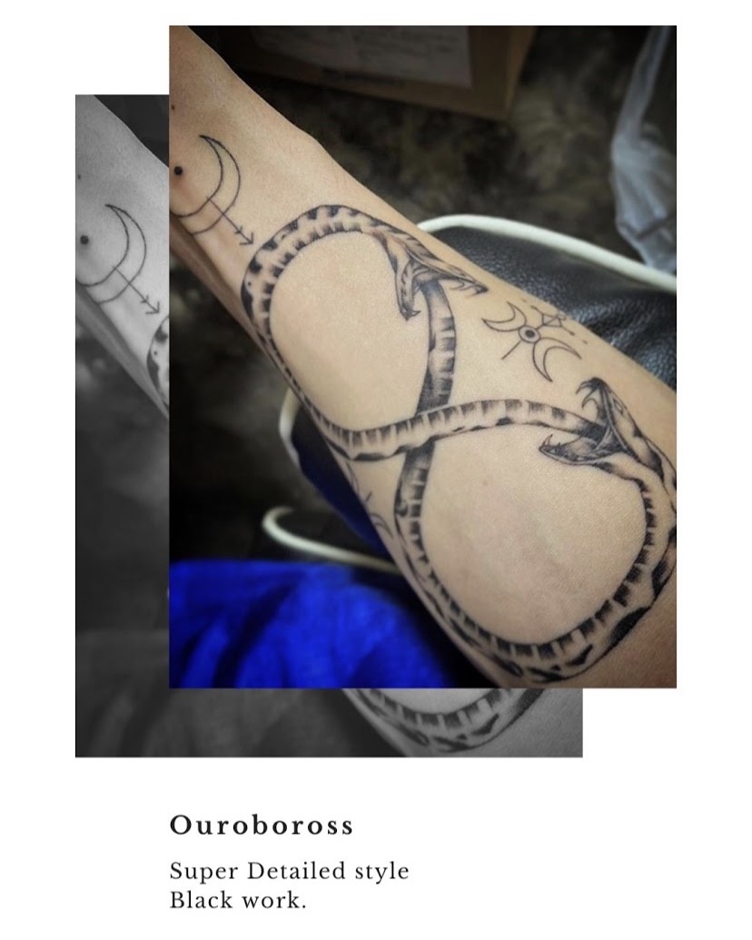 ラインワーク 細い線のタトゥー 東京渋谷タトゥースタジオ 刺青師 渋谷伊彫 Loyal Tattoo Tokyo ロイヤルタトゥースタジオ 渋谷伊彫 東京 アメ村大阪