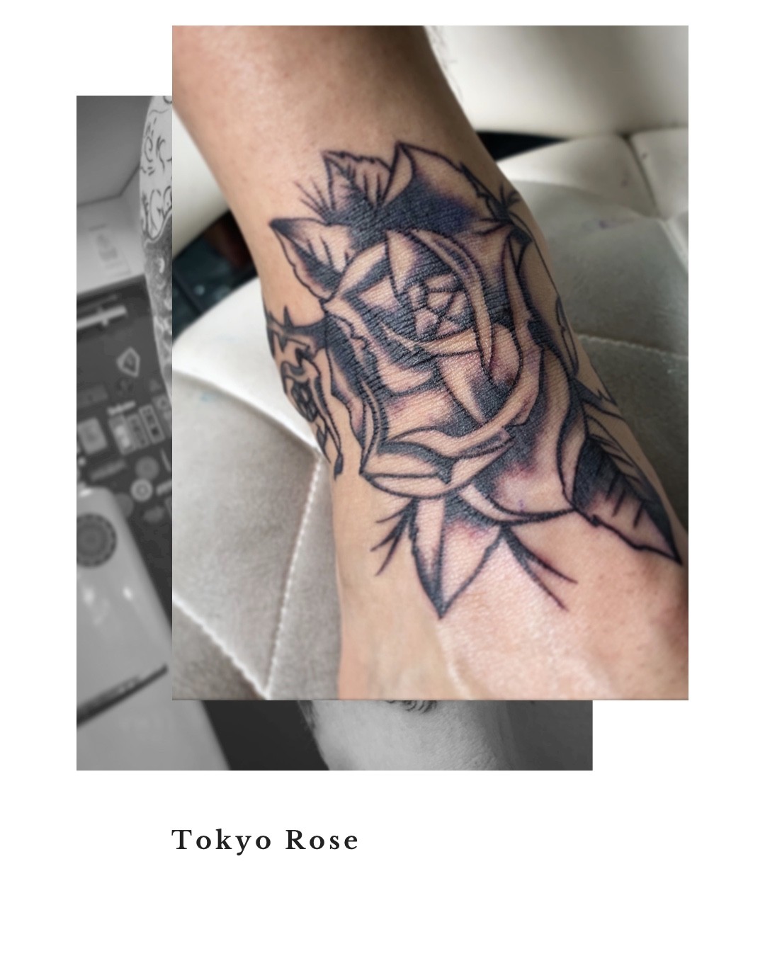 花のタトゥー 東京渋谷タトゥースタジオ 刺青師 渋谷伊彫 Loyal Tattoo Tokyo ロイヤルタトゥースタジオ 渋谷伊彫 東京 アメ村大阪