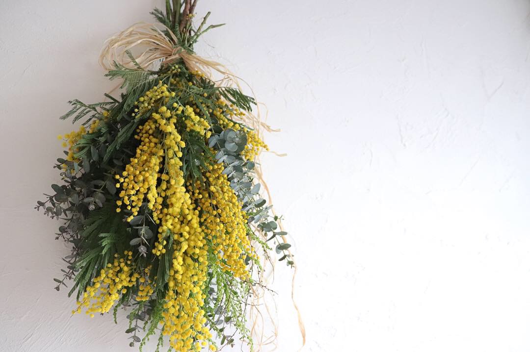 Mimosa Swag Workshop In ミモザマルシェ Une Graine Mimosa Swag Workshop In ミモザマルシェ Une Graine