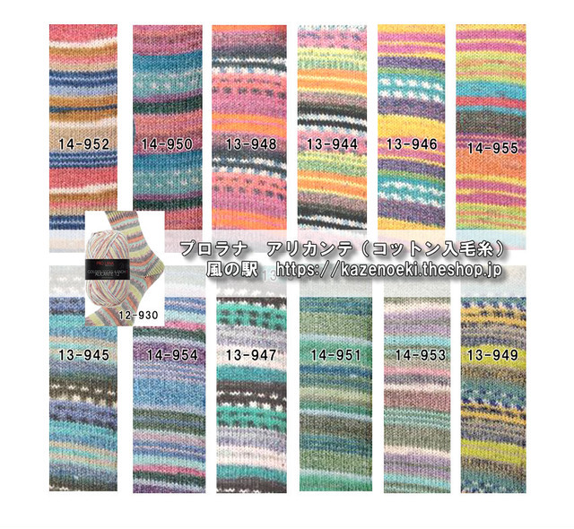 プロラナ アリカンテ930 コットン入り毛糸 風の駅 京都で１番小さな本屋 雑貨 オパール毛糸