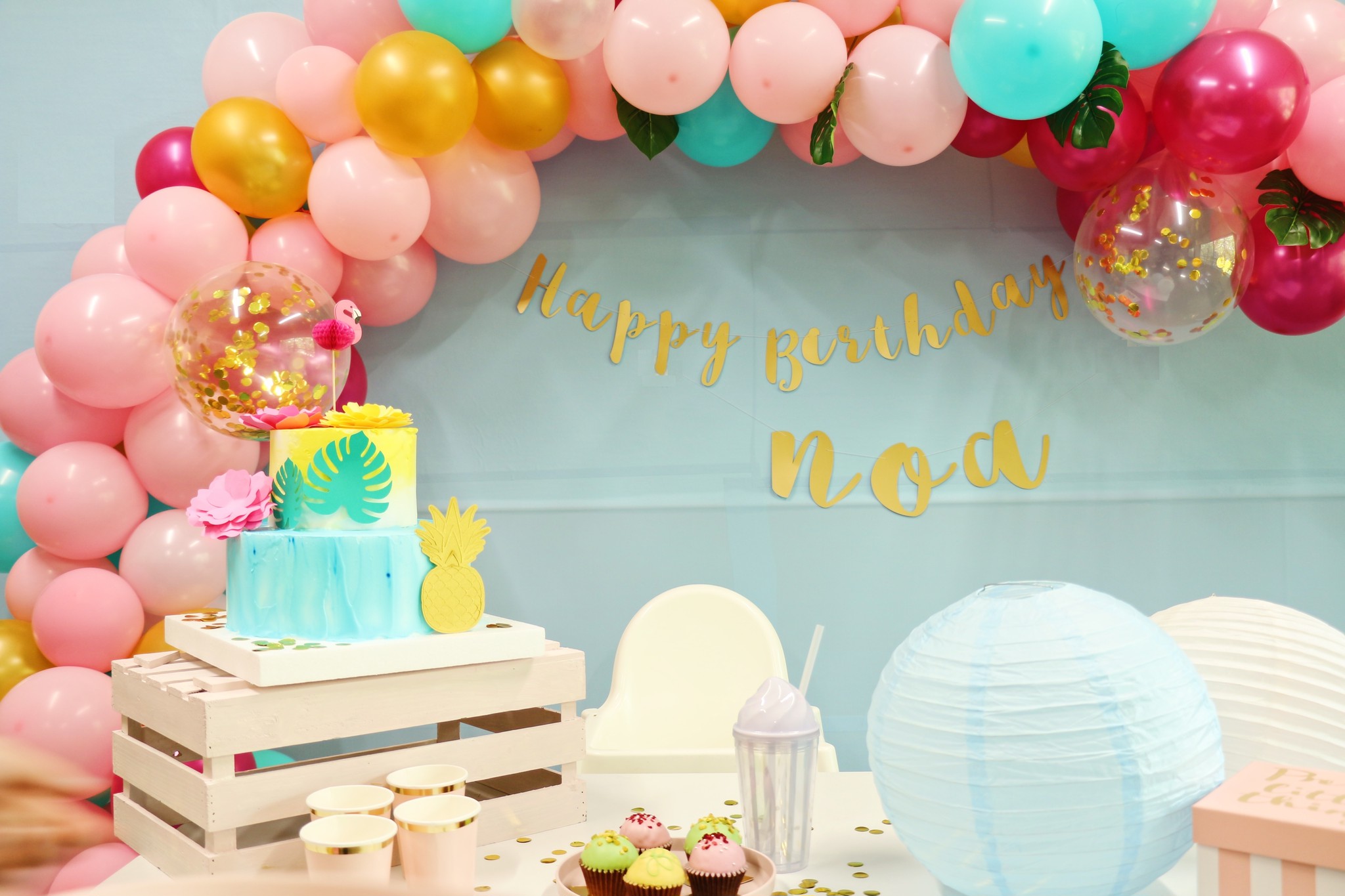 限定募集 ８月大阪開催 Pink Summerお子様フォトブース Sol Luna 誕生日 結婚式の飾り付け デコレーションアイテム専門店