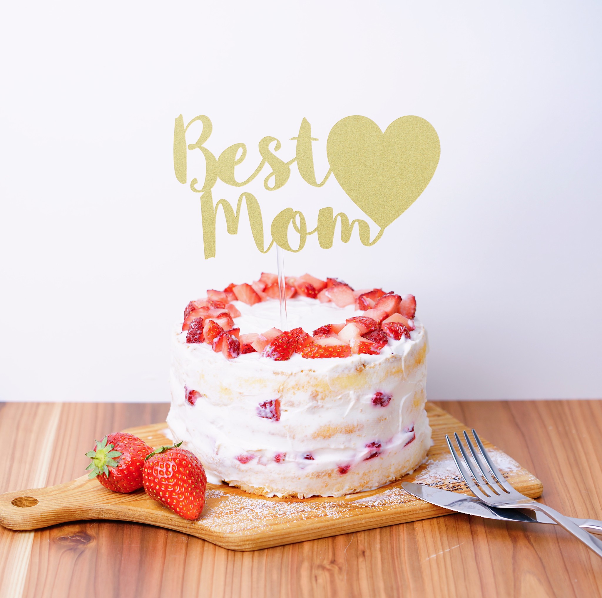 大好きなお母さんへ Best Momケーキトッパー Sol Luna 誕生日 結婚式の飾り付け デコレーションアイテム専門店