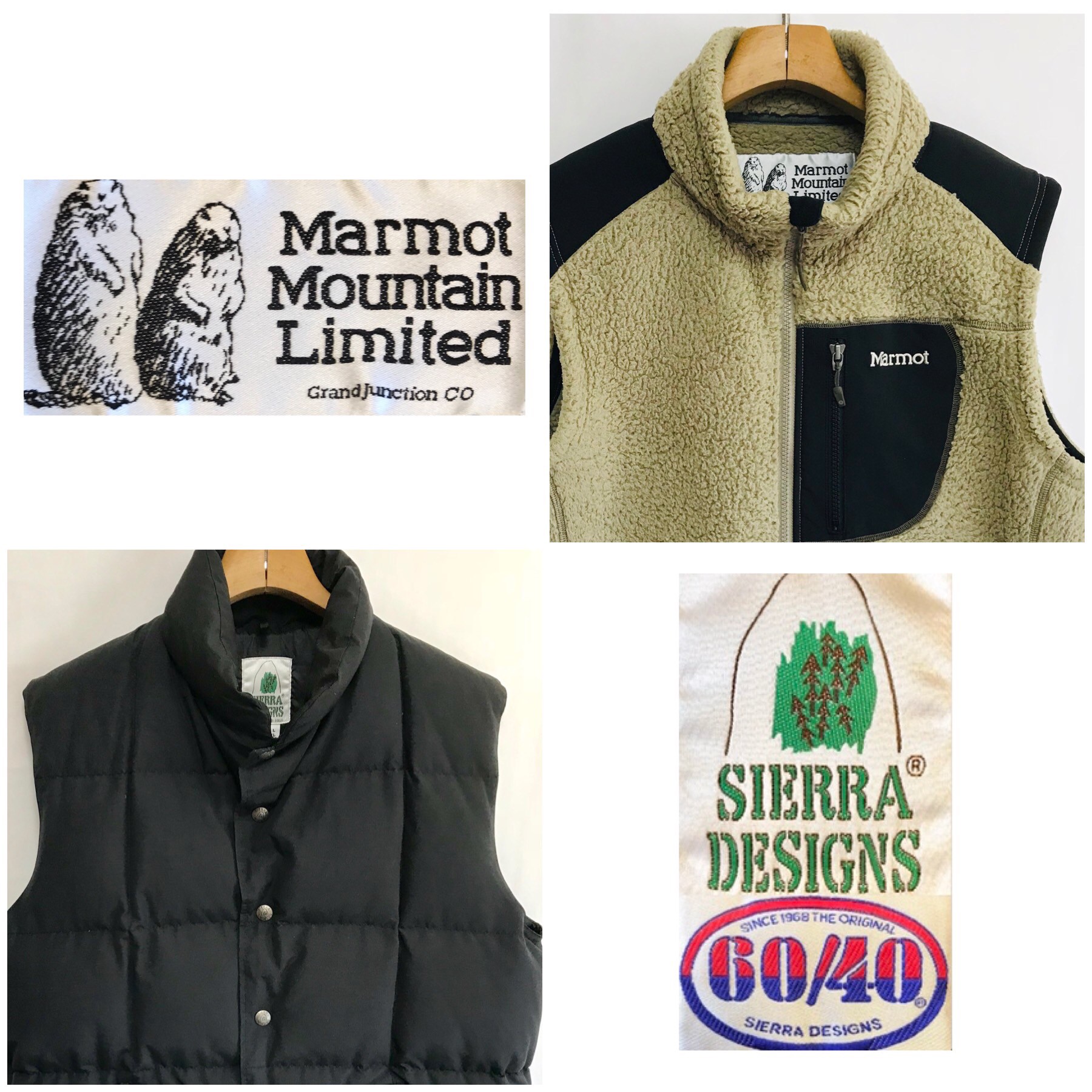 Marmot レトロx とsierra Designs ダウンベスト 古着屋 Rock Star