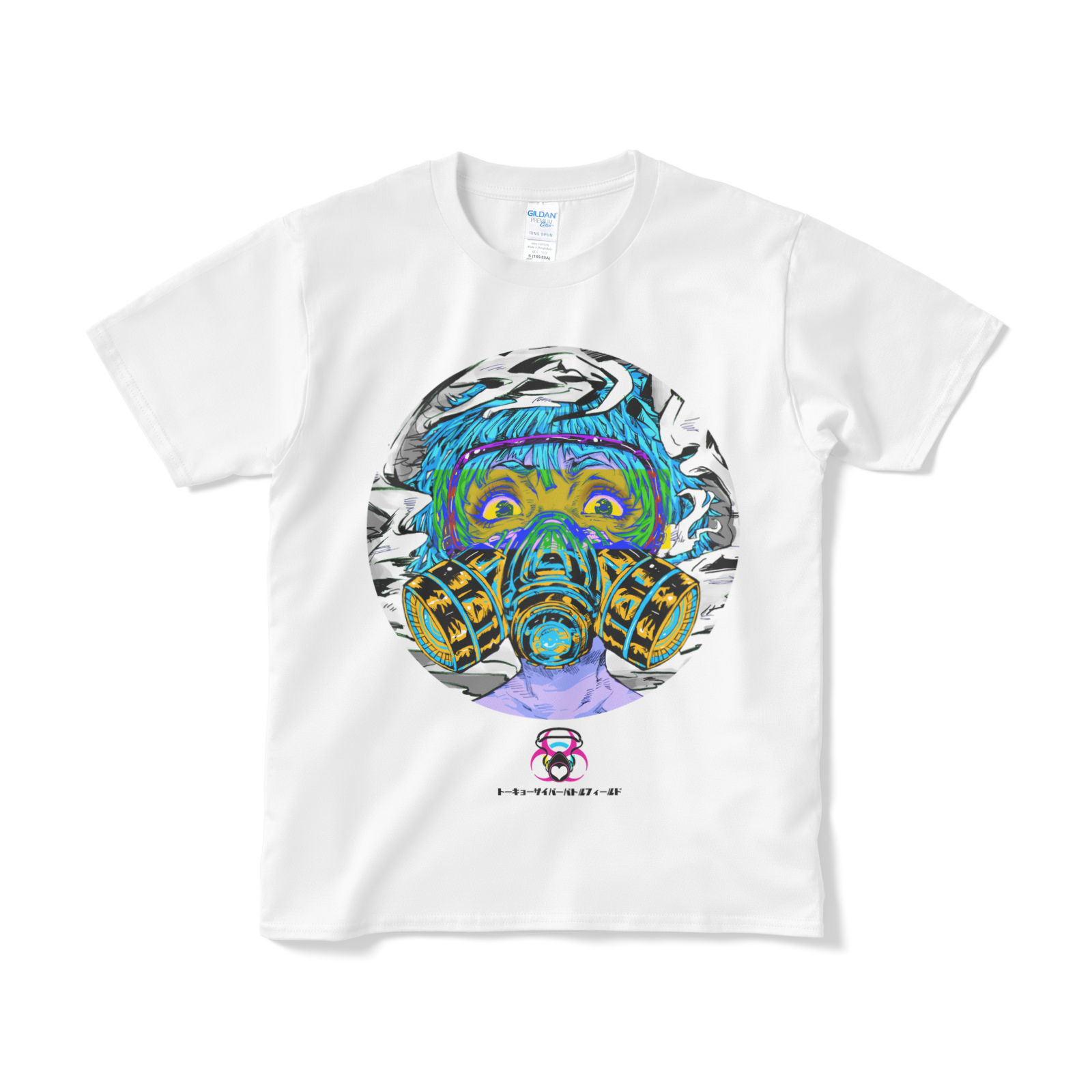 白t トーキョーサイバーバトルフィールド Blue サイバーパンク Cyberpunk Lion Matsuda Art Shop Lionly 白t トーキョーサイバーバトルフィールド Blue サイバーパンク Cyberpunk Lion Matsuda Art Shop Lionly