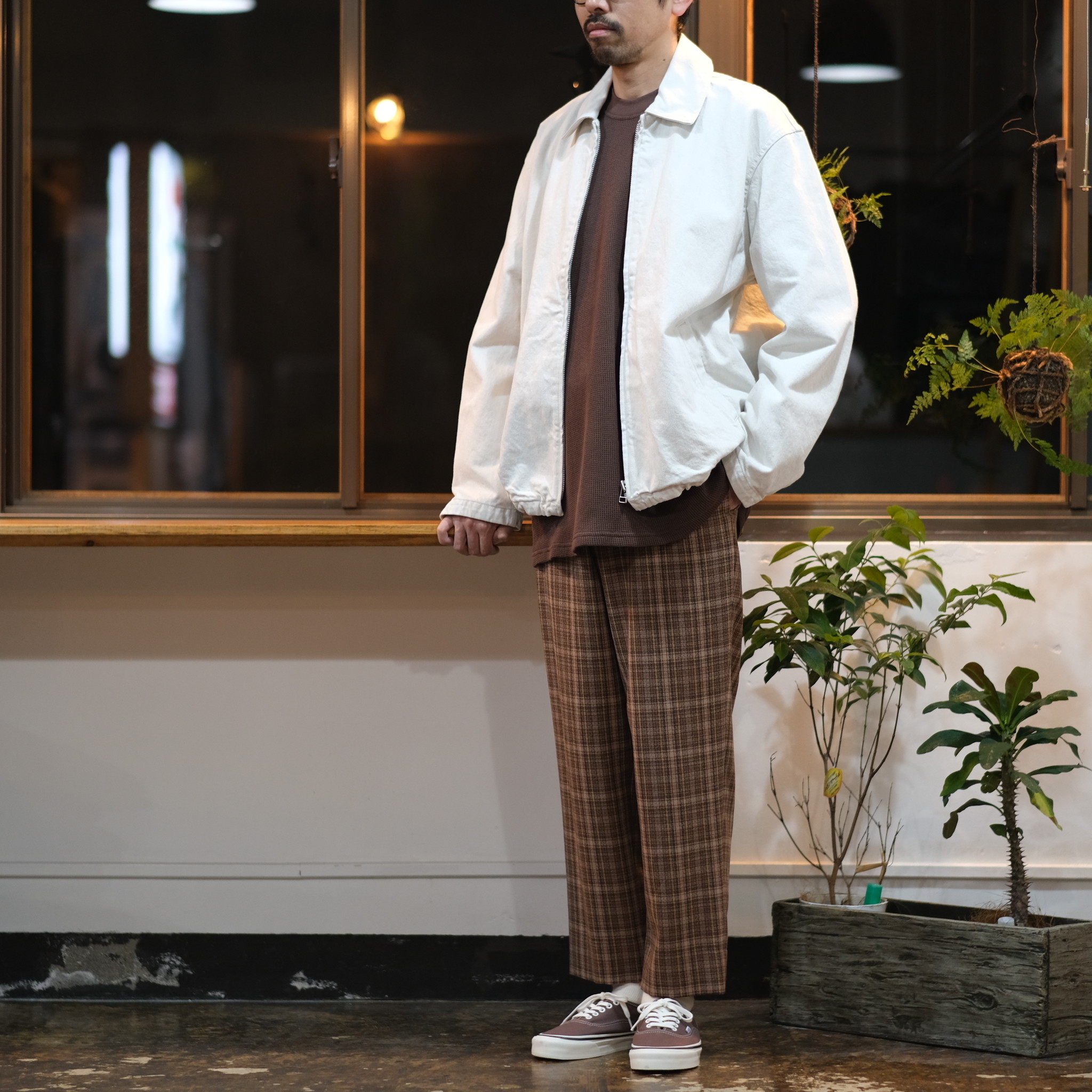 Unfil Checked Wool Amundsen Drawstring Easy Pant Roamers And Seekers Unfil Checked Wool Amundsen Drawstring Easy Pant Roamers And Seekers