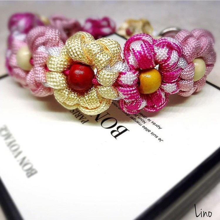 新作 パラコード首輪 花 Lino Online Store