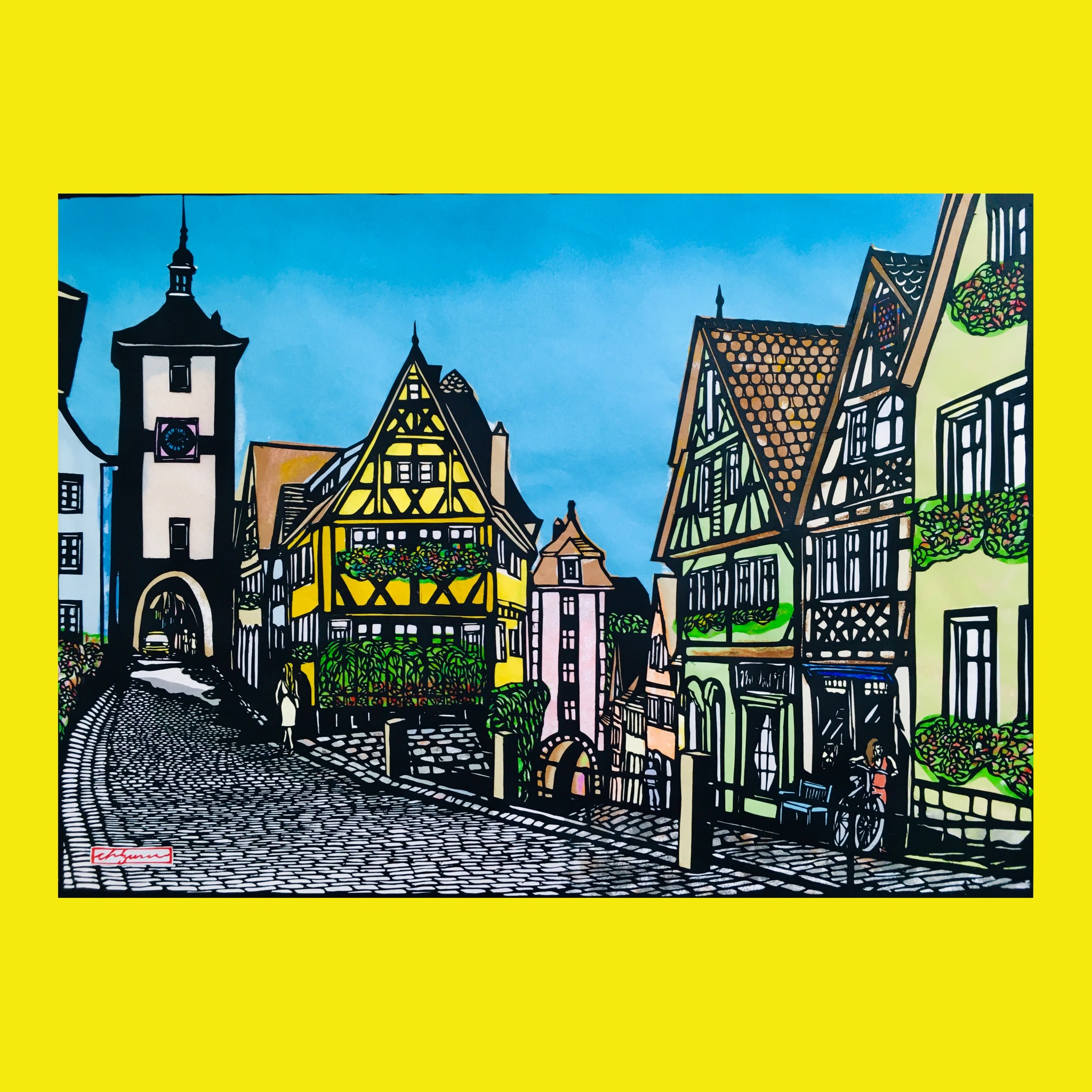 切り絵アート おもちゃ箱をひっくり返したような街 ローテンブルク の切り絵でほっこりお部屋生活を楽 切り絵作家 千鶴のギャラリー 切り絵アート おもちゃ箱をひっくり返したような街 ローテンブルク の切り絵でほっこりお部屋生活を楽 切り絵作家 千鶴のギャラリー