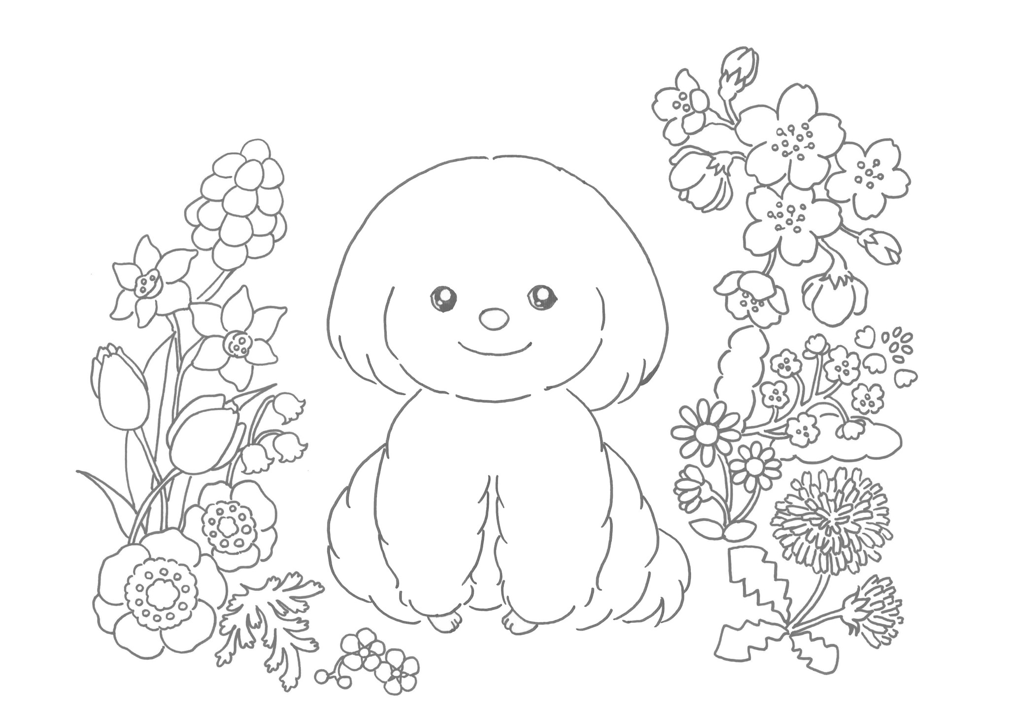 塗り絵 Luckystitching ラッキーステッチング 家族とペットのお洋服と小物のお店 塗り絵 Luckystitching ラッキーステッチング 家族とペットのお洋服と小物のお店