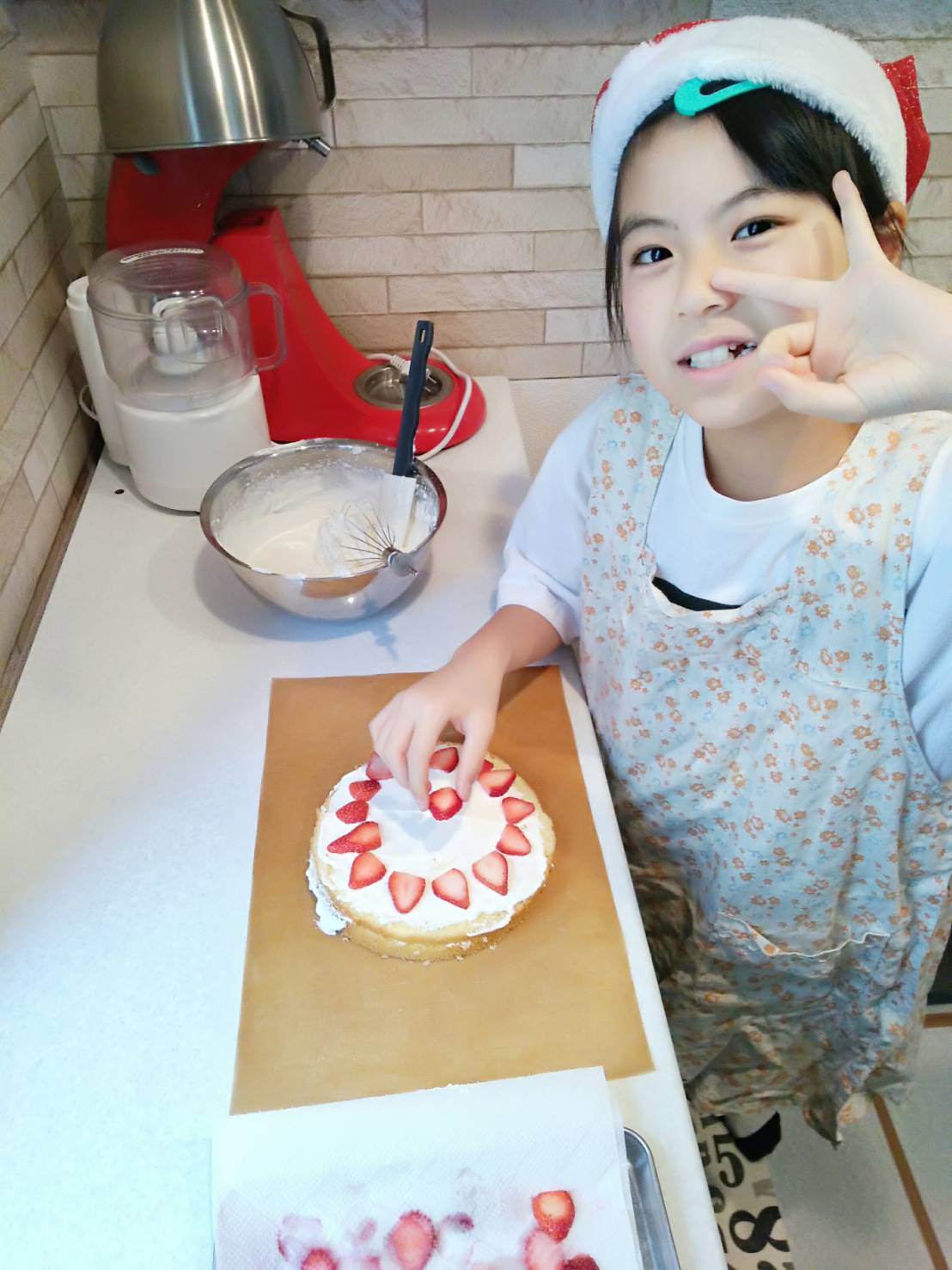 クリスマスケーキ作り 小さな焼き菓子屋 くろーばーすまいる