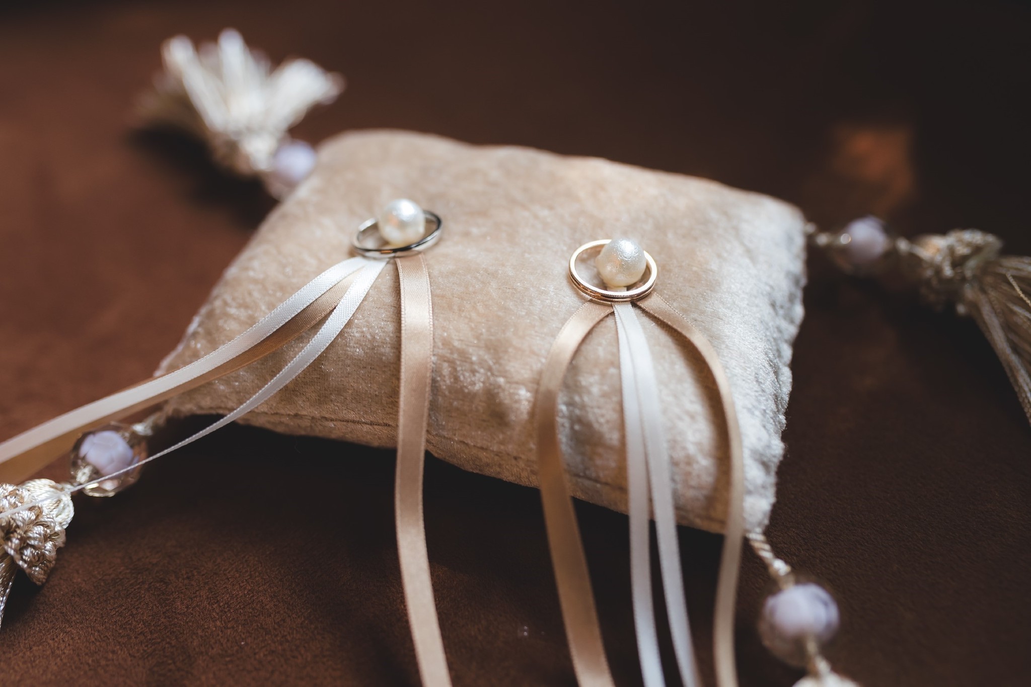 Jarretiereのハンドメイドリングピロー Jarretiere