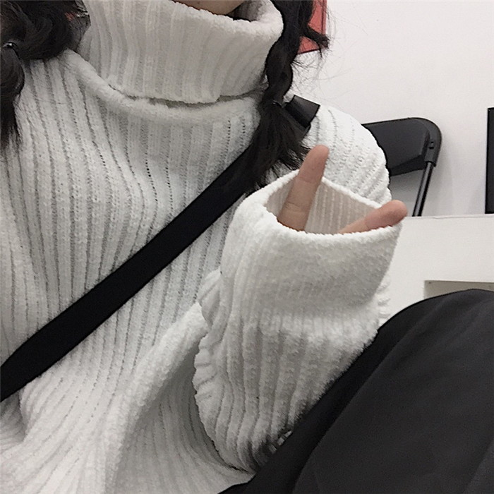 ルーズなドロップショルダーが可愛いタートルネック 天使と悪魔 サブカル系ファッション Seasonz ルーズなドロップショルダーが可愛いタートルネック 天使と悪魔 サブカル系ファッション Seasonz
