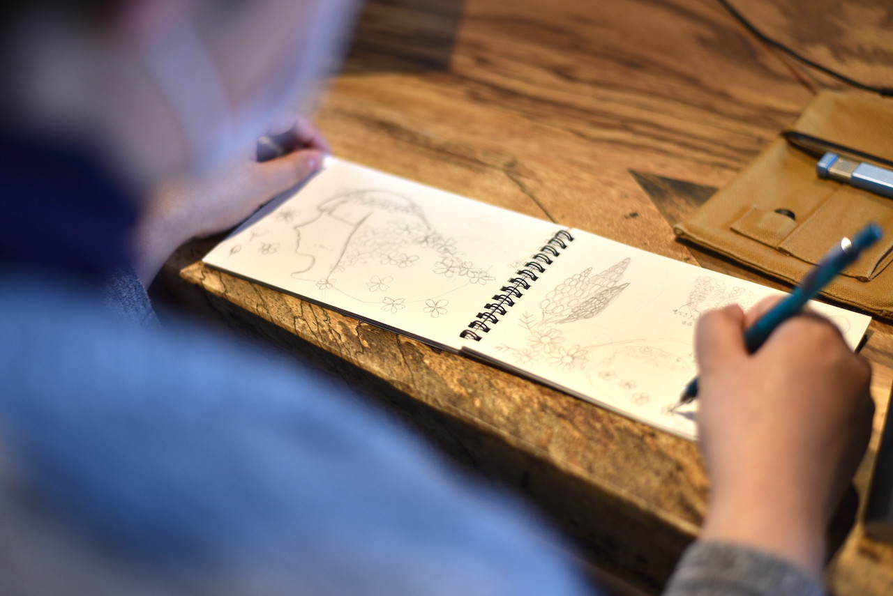 第2段新作イラスト商品 完成間近 障がい者が描く花イラストの雑貨 第2段新作イラスト商品 完成間近 障がい者が描く花イラストの雑貨