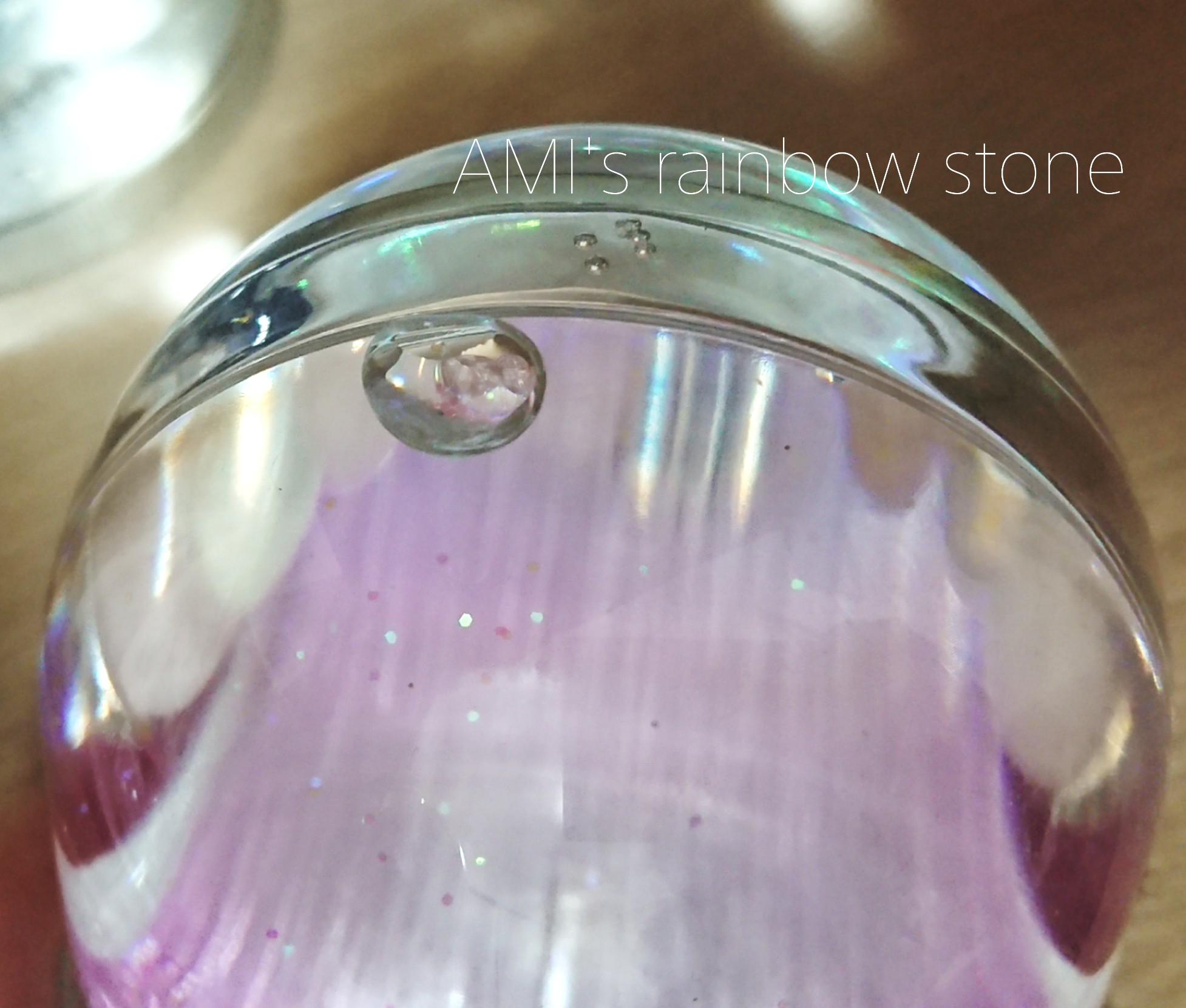 オリジナルスノードームの販売休止 天然石 Ami S Rainbow Stone オリジナルスノードームの販売休止 天然石 Ami S Rainbow Stone