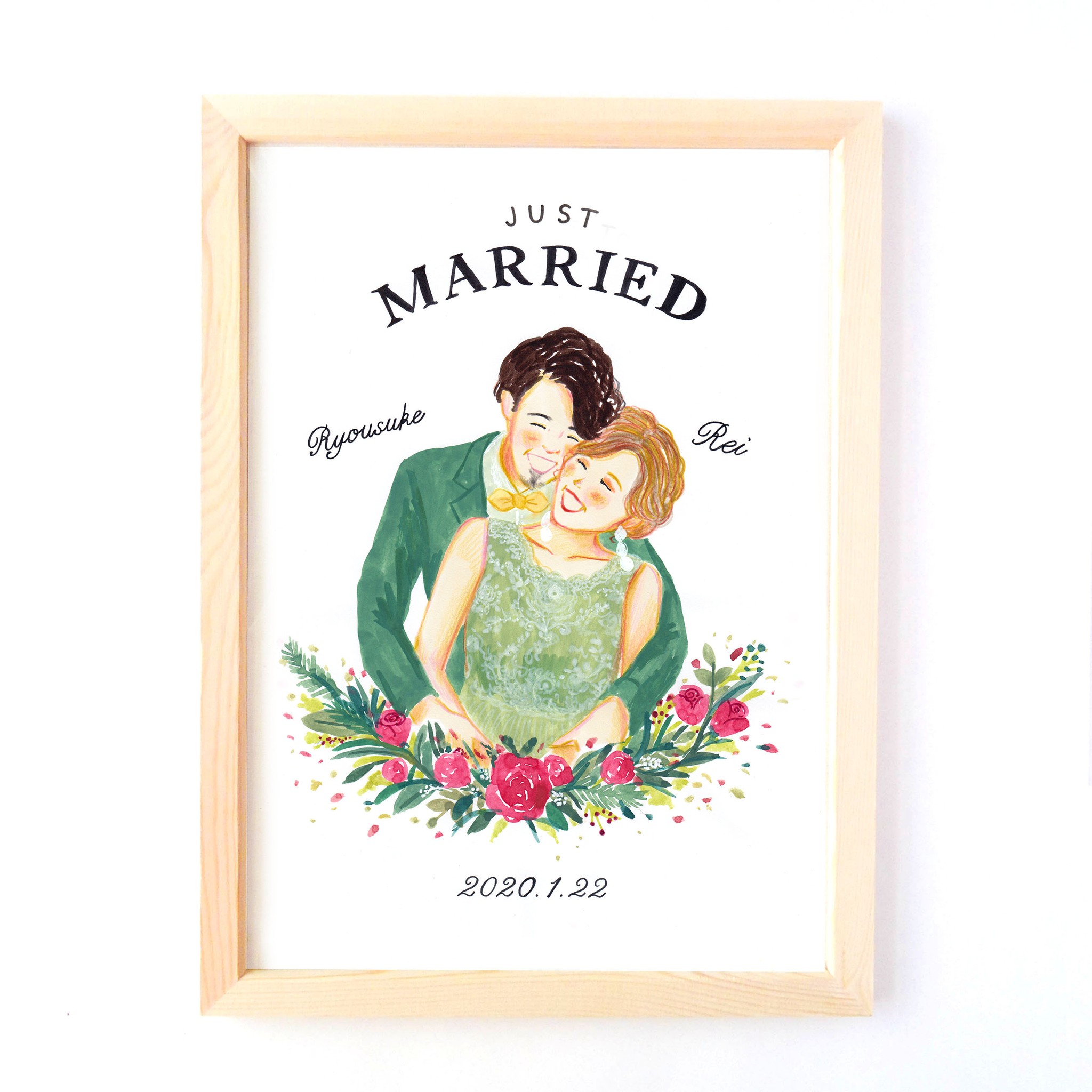 ウェルカムボードならず 結婚記念イラストを残しませんか 似顔絵 ウェルカムボードならず 結婚記念イラストを残しませんか 似顔絵
