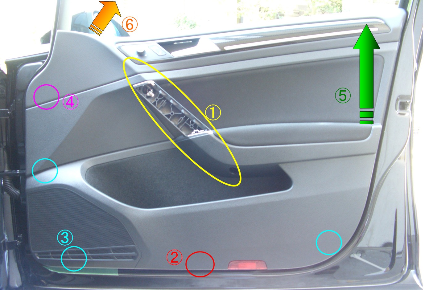 Vw ゴルフ Kedカーテシーライト ドア内張り剥がし方 および配線簡易手順書 ご参考まで 欧車パーツ Vw ゴルフ Kedカーテシーライト ドア内張り剥がし方 および配線簡易手順書 ご参考まで 欧車パーツ