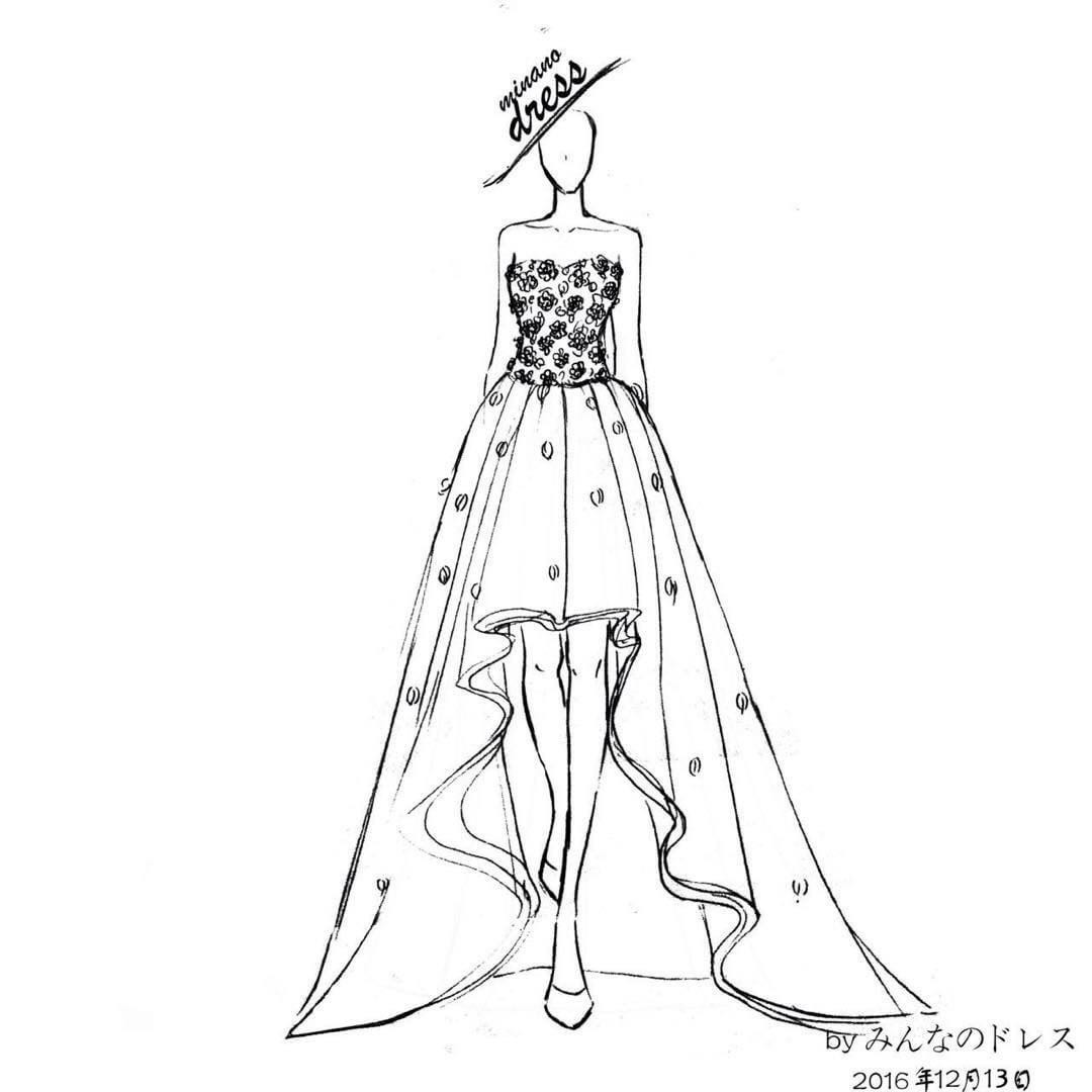 ドレスオーダー実例 フラワードレス みんなのドレス ドレスオーダー実例 フラワードレス みんなのドレス