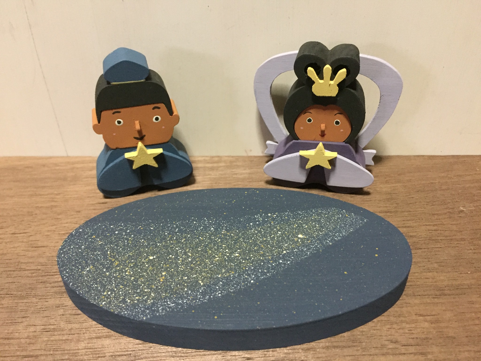 七夕飾り 織姫と彦星 | 木のおもちゃ TAKEDA GANGU (武田玩具)