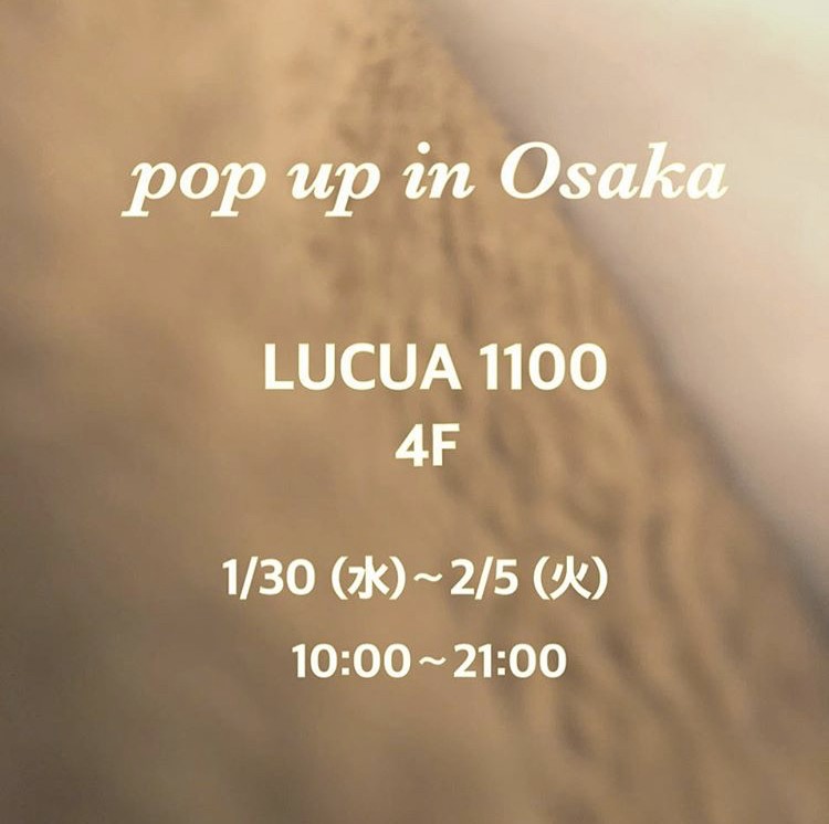 Pop Up Shop 大阪 Lucua 1100 Lanie アクセサリー ジュエリー