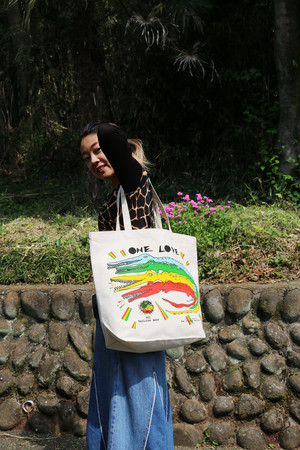 ONE LOVE canvas eco bag