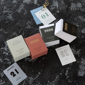 再入荷なし 3 ミニカレンダー 日めくり 手帳 コラージュ Monochimo