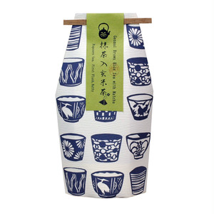 お守型　そばちょこ柄　抹茶入玄米茶ティーバック