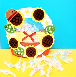 ☆夏季限定☆キラキラこんぺいとうひまわりフェルトバッグ (☆Summer limited edition☆Sunflower Felt bag) ☆夏季限定☆キラキラこんぺいとうひまわりフェルトバッグ (☆Summer limited edition☆Sunflower Felt bag)