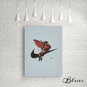 ナイキ ロゴ ナポレオン おしゃれ コラージュアート 現代アート キャンバス a1サイズ Blues Make Sense Art Gallery