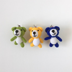 クマのあみぐるみキーホルダー Bear Amigurumi Keychain Sensitivity And Boldness