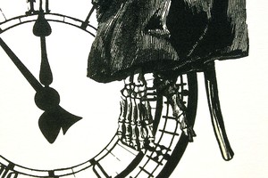 バンクシー グリム リーパー Grim Reaper 展示用フック付きキャンバスジークレ アートショップフォームス