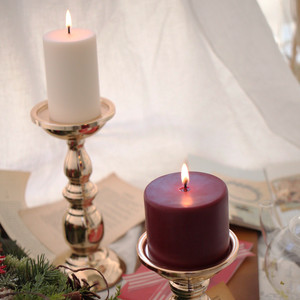 クリスマスカラー 人気のソイワックスキャンドルセット ゴールドスタンド2点付 サプライズを彩る特別なプレゼント さぷろぽ Official Store