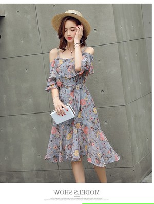 夏セール オフショルダー ワンピース 花柄 夏 レディース ロング 肩出し オフショル マキシ ワンピ 半袖 5分袖 リゾート タック フレア かわいい きれいめ 大人 花柄 ホワイト 白 お呼ばれ系 リゾートワンピ 春 送料無料 韓国レディース キッズファッション