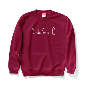 OndaSeaロゴデザインスウェット(バーガンディ)※オンラインストア限定販売