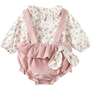 Jpcs Yy Natuhi ベビー服 女の子 新生児 シャツ サロペット パンツ セットアップ ロンパース カバーオール 子供服 Tシャツ 花柄 長袖 100 綿 ワンピース ズボン 赤ちゃん 女児 春秋冬 肌着 出産祝い Az Japan Classic Store