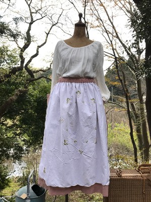 ヨーロッパ アンティーク エプロンスカート Red Kakaya