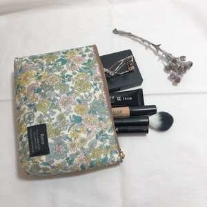 化粧ポーチM  リバティ エミリー　スモーキーグリーン
