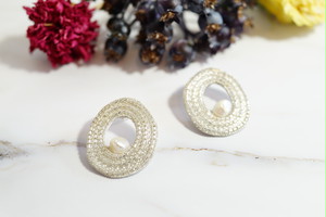 【刺繍ピアス】P/E-round/S