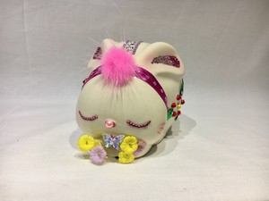 キラキラうさぎ貯金箱