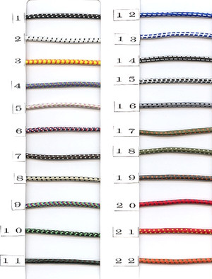 残念ながら取り扱い終了します リュックなど アウトドア 3mm ゴム紐 ミックスカラー １0ｍ単位 トーキョービニール